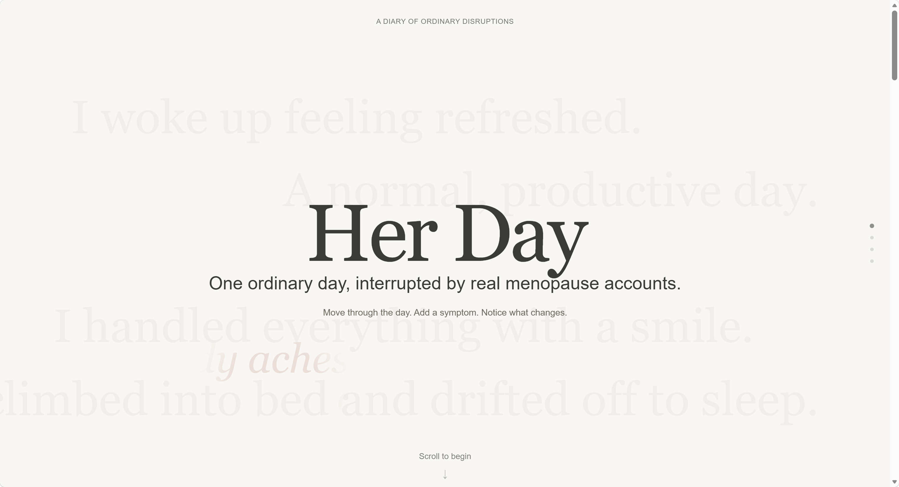 Her Day 真实网页封面，静态截图